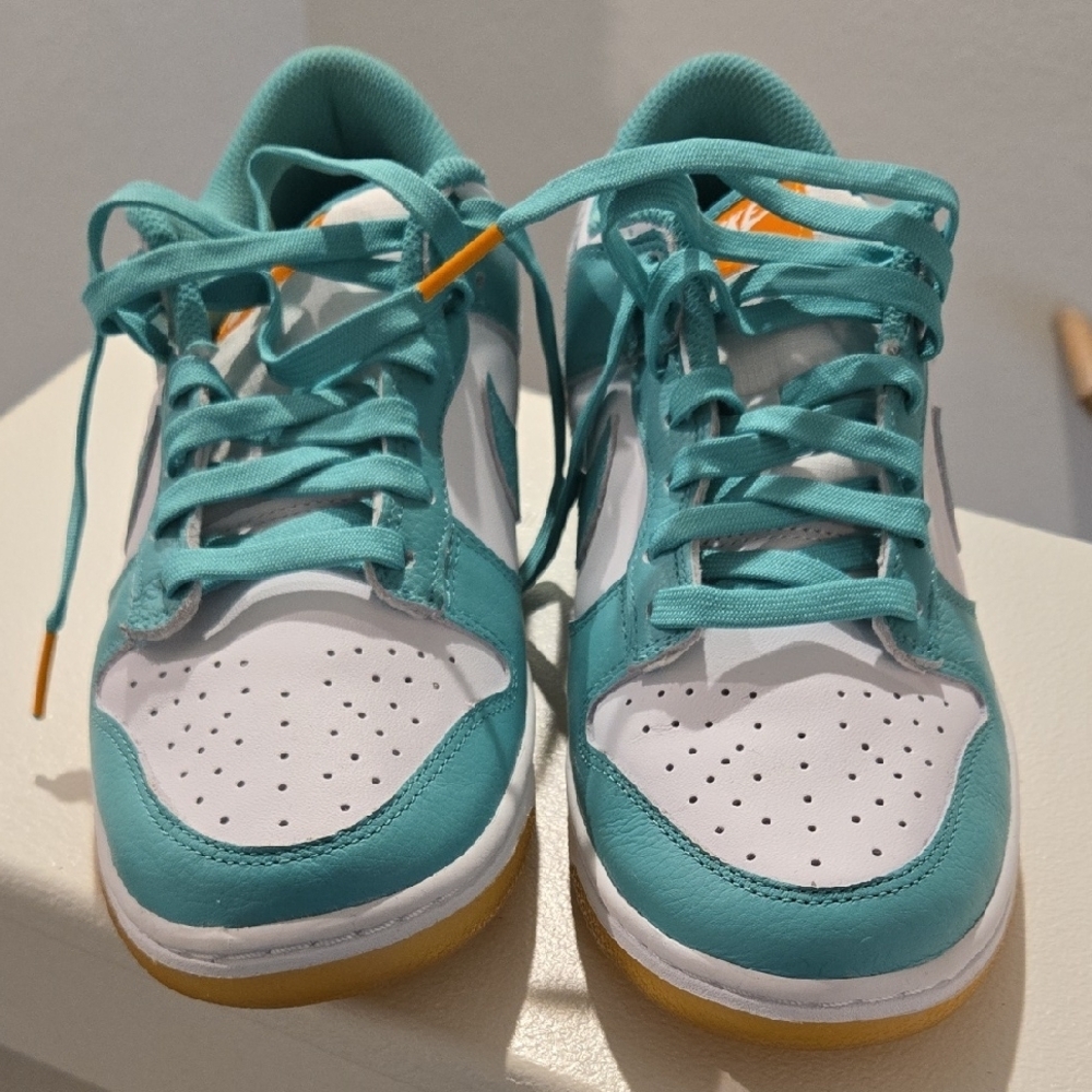 Nike Turquoise and White Athletic Shoes